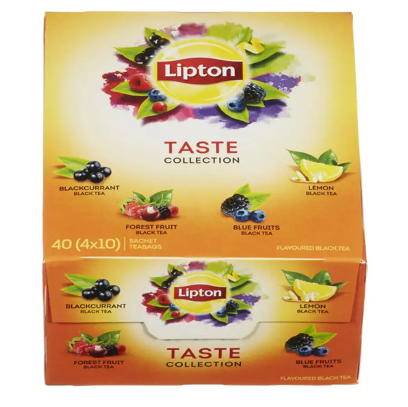Lipton 40ps Taste Collection musta tee valikoimapakkaus&#160;
